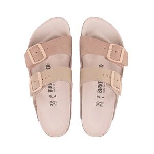 Birkenstocks - Arizona split Nubuck Leather/Suede light rose size 35